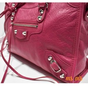 balenciaga logo strap bag